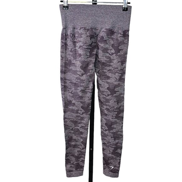 Gymshark Womens Adapt Camo Seamless Leggings Size Small  Purple Scrunch - Picture 5 of 8